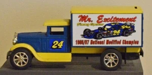 Jimmy Spencer - Rare 1993 1/25 #24 Mr. Excitement Freight Truck Bank by Ertl - Picture 1 of 6