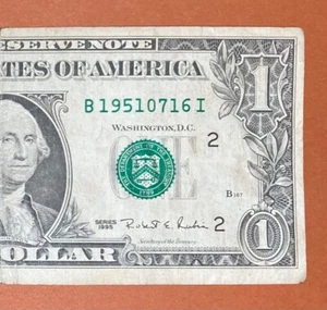 1951 July 16 ( B 19510716 I ) Birthday Note $1 One Dollar Bill - Picture 1 of 3