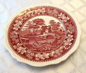 Copeland Spode's Tower Pink Dinner Plates 10-5/8" Older Datestamp 1938 - 1940 - Picture 1 of 10