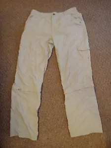 Columbia Casual Pants Convert To Shorts Woman’s Size 8L Tan - Picture 1 of 10