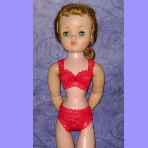 NEW Ready2Wear Red Lace Bra & Bikini Lingerie Outfit fit Modern & Vintage Cissy - Picture 1 of 3