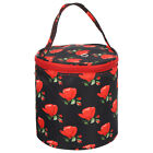 Yarn Storage Bag Crochet Knitting Bag Skein Ball Holder Tote Red Black