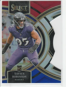 Tavius Robinson 2023 Panini Select Premier Level #114 rojo y Prizm troquelado novato - Imagen 1 de 2