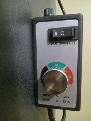 Fan Speed Controller 120V 1500W 15A - Variable Electronic Control - Image 1 of 3
