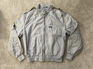 Vtg 80's Members Only Jacket Mens Size 40 Gray Iconic Back To The Future EUC - Picture 1 of 5
