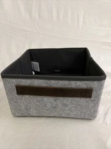 Papelera de almacenamiento Thirty One Your Way en gris susurro cepillado nueva con etiquetas - Imagen 1 de 2