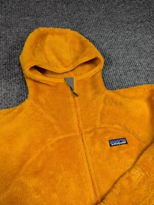 Patagonia R3 Hi-Loft Hoody Fleece Jacket Womens Small Orange Full Zip Hike - Image 1 of 4
