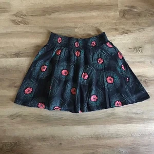 Ivy & Moon Skirt Girls Size 12 Floral Boho Poppies Flowers Black Red - Picture 1 of 7
