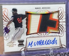 2021 Leaf Trinity Manuel Mercedes #PA-MM1 Rookie Patch Auto Bronze SF Giants RPA