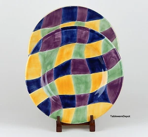Tabletops Unlimited CHROMATIQUE: Set(s) of 2 Dinner Plates, SUPERB Condition! - Picture 1 of 3