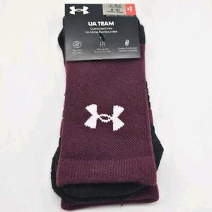 Under Armour Adult Crew Socks Polyester Mid Cushion UA Team Mens Size 7-8.5 New - Imagen 1 de 5