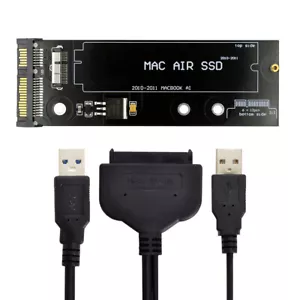 USB 3.0 to 12+6pin SSD HDD to SATA 22Pin Disk Drive for Mac Air 2010-2011 SSD - Picture 1 of 8