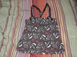 EMILY THE STRANGE / RARE PAISLEY TOP / COSMIC DEBRIS VINTAGE 2007 / UNWORN BNWT - Picture 1 of 6