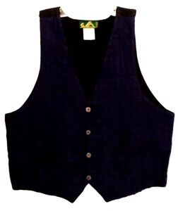 Vest--Guatemalart Collection---Dark Blue Design--100% Cotton - Picture 1 of 5
