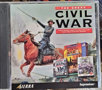 The Great Civil War 2 CD Set (Sierra, 1998) Civil War 1 & 2 Blue & Grey - Image 1 of 3