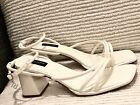 River island White heels,strapped, size 7, used only once. In a great condition.