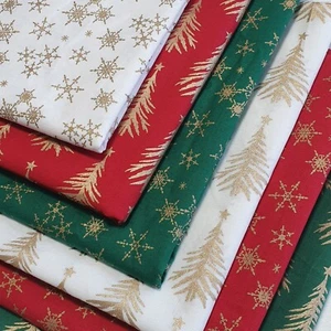 100 % BAUMWOLLE Weihnachtsmaterial Kleid Handwerk Kostüm Quilten Stoff 44 Zoll Meterware - Bild 1 von 13