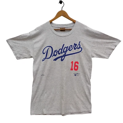 Футболка 90-х Los Angeles Dodgers винтажная мускатный орех Hideo Nomo MLB 1995 белая большая - Изображение 1 из 4