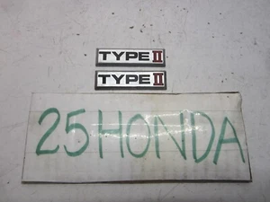 1994-1995 Acura Legend Factory Type 2 Emblems Pair OEM JDM Rare KA7 KA8 6 Speed - Picture 1 of 4