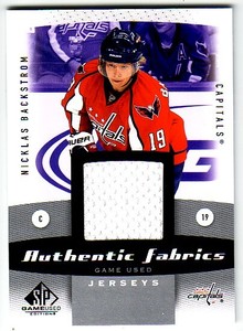 2010-11 SP Game Used Authentic Fabrics #AFBA Nicklas Backstrom Jsy - NM-MT
