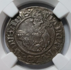 SALZBURG AUSTRIA 4 Kreuzer Batzen 1511 NGC AU Det Silver Leonard Keutschach aUNC - Picture 1 of 8