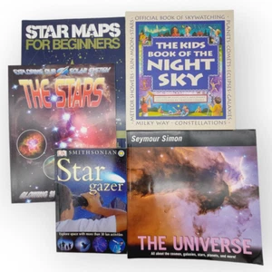 Children's Book Lot The Universe Stars Star Maps Gazer Kids Night Sky 5 Books PB - Picture 1 of 15