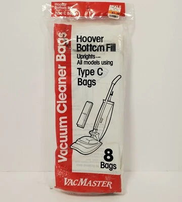 Bolsas de vacío VacMaster Hoover tipo C paquete de 8 llenado inferior ligeras verticales  Foto 1 de 4