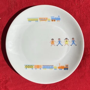 Arzberg Germany Hand Painted Children & Train Plate Vintage Decorative Porcelain - Picture 1 of 4