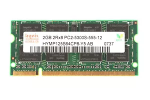 2 GB Hynix 2GB 2RX8 PC2-5300 DDR2 667Mhz 200Pin Memory RAM Laptop SO-DIMM 1.8V # - Picture 1 of 4