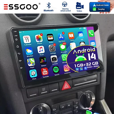 Android13 Apple Carplay Autoradio GPS Navi WIFI RDS 32G Per Audi A3 S3 RS3 8V 8P - Immagine 1 di 4