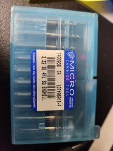 micro carbide tool-1400938 3/32 se 4fl square end mill 10pc - Picture 1 of 1