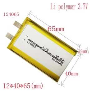 Neu 124065 3,7V 4000mAh Polymer Akku für Tablet Medizinprodukte Kamera - Bild 1 von 4