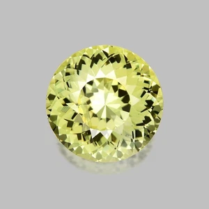1.22cts CALIBRATED 6mm ROUND PORTUGUESE CUT NATURAL GREENISH YELLOW CHRYSOBERYL - Picture 1 of 1