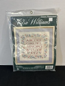 RARO Kit de Bordado Crewel Vintage Elsa Williams “Pearl Sampler” - Imagen 1 de 5