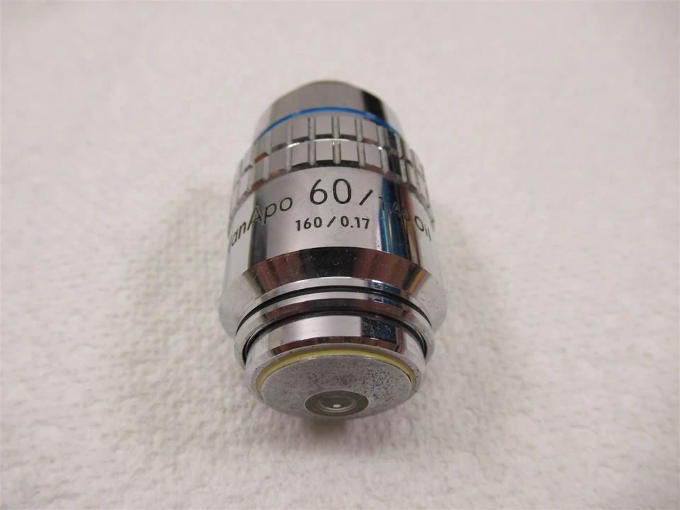 Nikon PlanApo 60x 1.40 Oil Microscope Objective Lens 160mm Apochromatic - Image 1 of 4