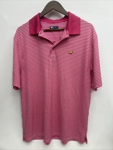 Polo Jack Nicklaus Golf Rosa Blanco Rayas Rendimiento - Talla XL - Imagen 1 de 5