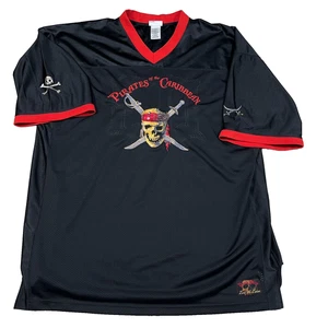 Maglia Calcio Vintage Y2K Pirati dei Caraibi Uomo XXL 2XL Black Jack - Foto 1 di 16