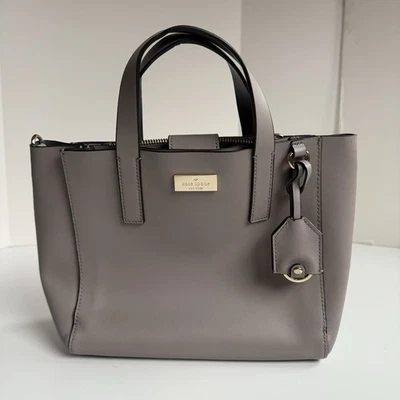 Kate Spade NY PUTNAME DRIVE Taupe Smooth Leather MINI NELLE Convertible Tote - Image 1 of 4