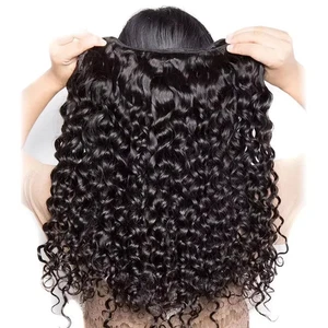 15A Burmese Curly Bundles Human Hair 26 28 30 Inch Deep Wave Raw 3 4 Bundle - Picture 1 of 7