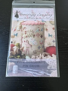 FIVE SONGBIRDS PIN DRUM for Heartstring Samplery - Picture 1 of 4