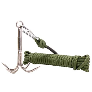Flying Claw Survival Grappling Steel Hook Rock Climbing Claw Outdoor Carabiner - Picture 1 of 9