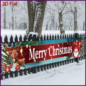 Banner de Navidad Exterior Feliz Navidad Decoraciones para Hogar 2025 Decoración Exterior - Imagen 1 de 52