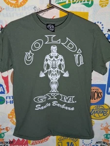 Gold’s Gym Medium Venice Santa Barbara Made In USA Green M - Picture 1 of 6