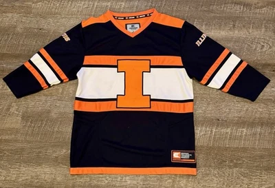 Хоккейная футболка University of Illinois Fighting Illini молодежная большая рубашка - Изображение 1 из 4