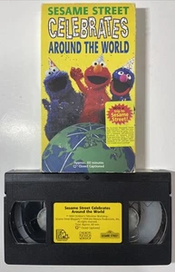Sesame Street - Celebrates Around The World - VHS - 1994 Original RARE Childrens - Picture 1 of 3