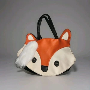 Fox Shoulder Bag With Attached Fuzzy Tail Keychain By Kawaii Exc.cond. - Picture 1 of 5