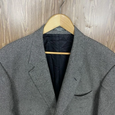 Casaco esportivo masculino Arnold Brant 46L branco preto multicolorido lã texturizada macia - Imagem 1 de 4