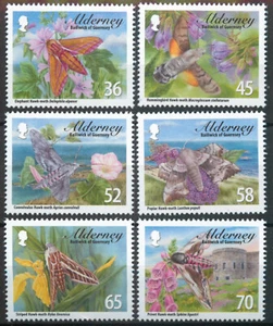 Alderney 2011 Hawk Moths set SG A415-A420 MNH mint *COMBINED POSTAGE* - Picture 1 of 1