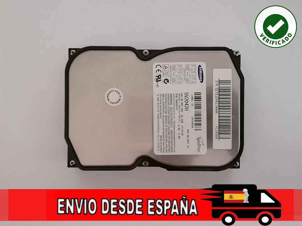 DISCO DURO IDE 20GB - 20,4GB 3.5" SAMSUNG SPINPOINT SV2042H - Imagen 1 de 4