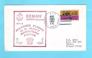GEMINI 5 - Recovery Ship USS Leonard F Mason (DD852) - AUG 29, 1965 - Picture 1 of 1